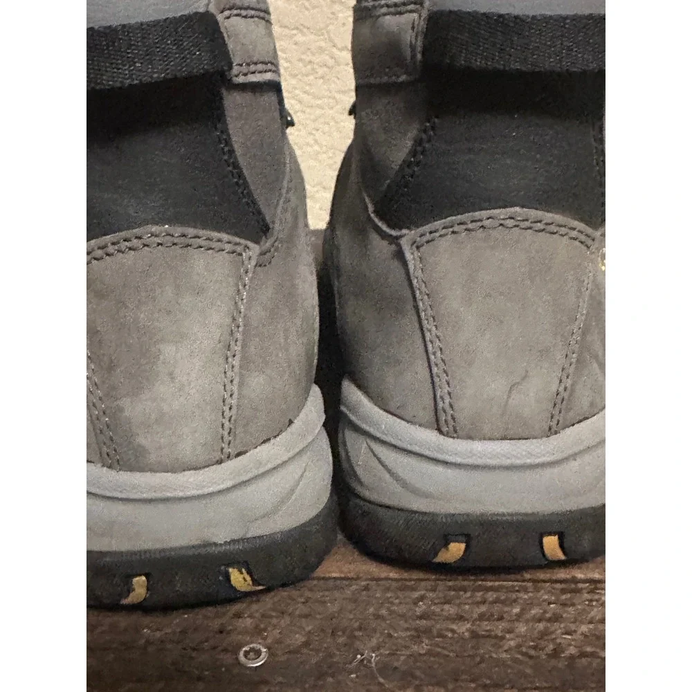 Cabelas Dry-Plus Hiking Boots Mens 10 D Grey Suede Waterproof 83-0952 Rucking